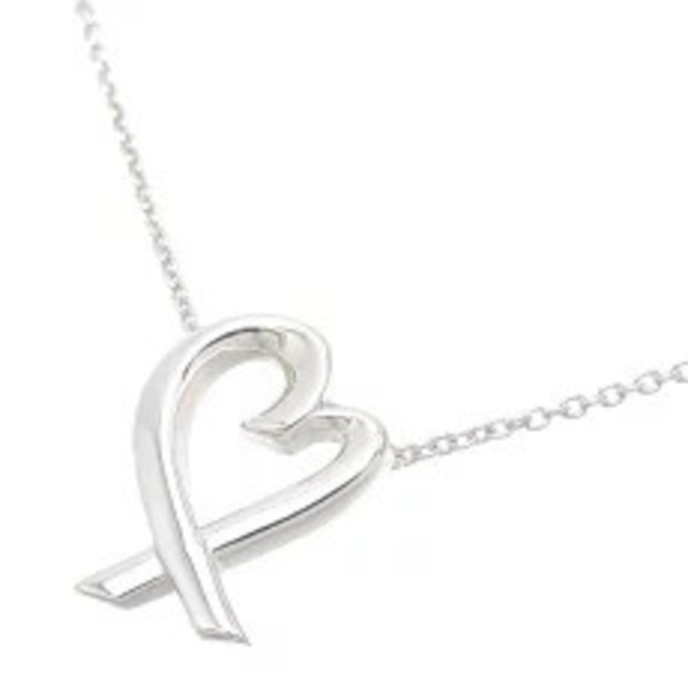 Tiffany Co Loving Heart Necklace Sterling Silver